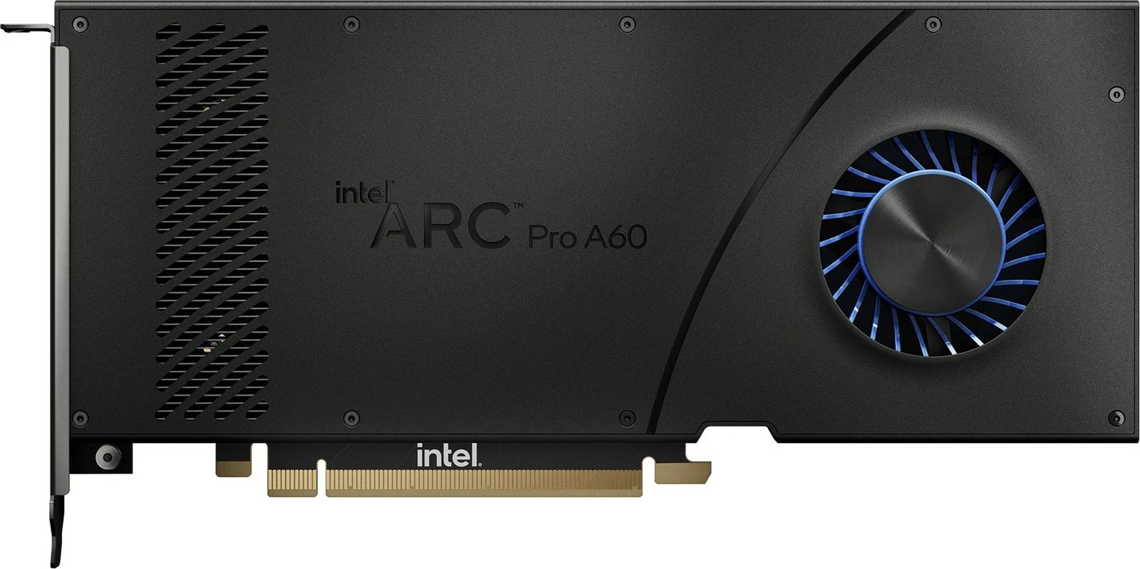 Kartelë grafike Intel Arc Pro A60, 12GB GDDR6, PCI Express x16 4.0, e zezë/gri