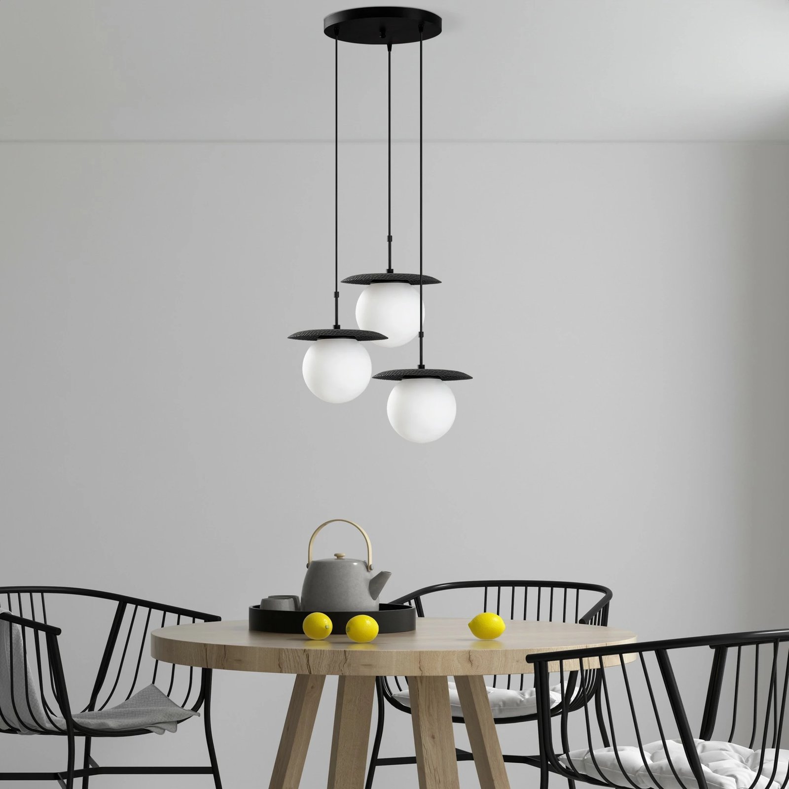 Llambë tavani Opviq, Anemon - 13832, ngjyrë e zezë