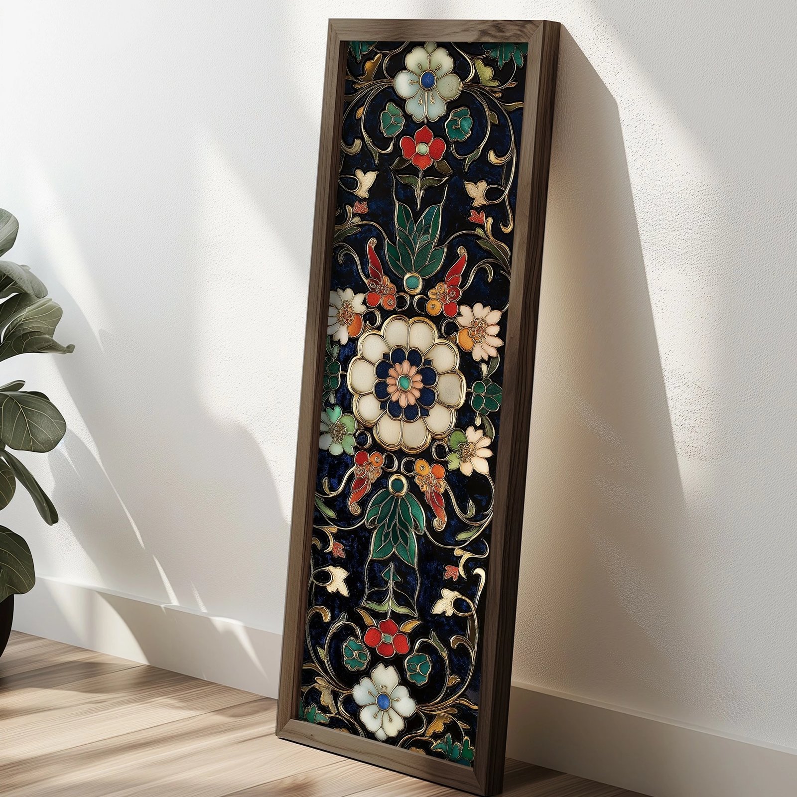 Pikturë dekorative me kornizë, MDF, shumëngjyrëshe, Wallity, EMR085, 40x120x3.5 cm