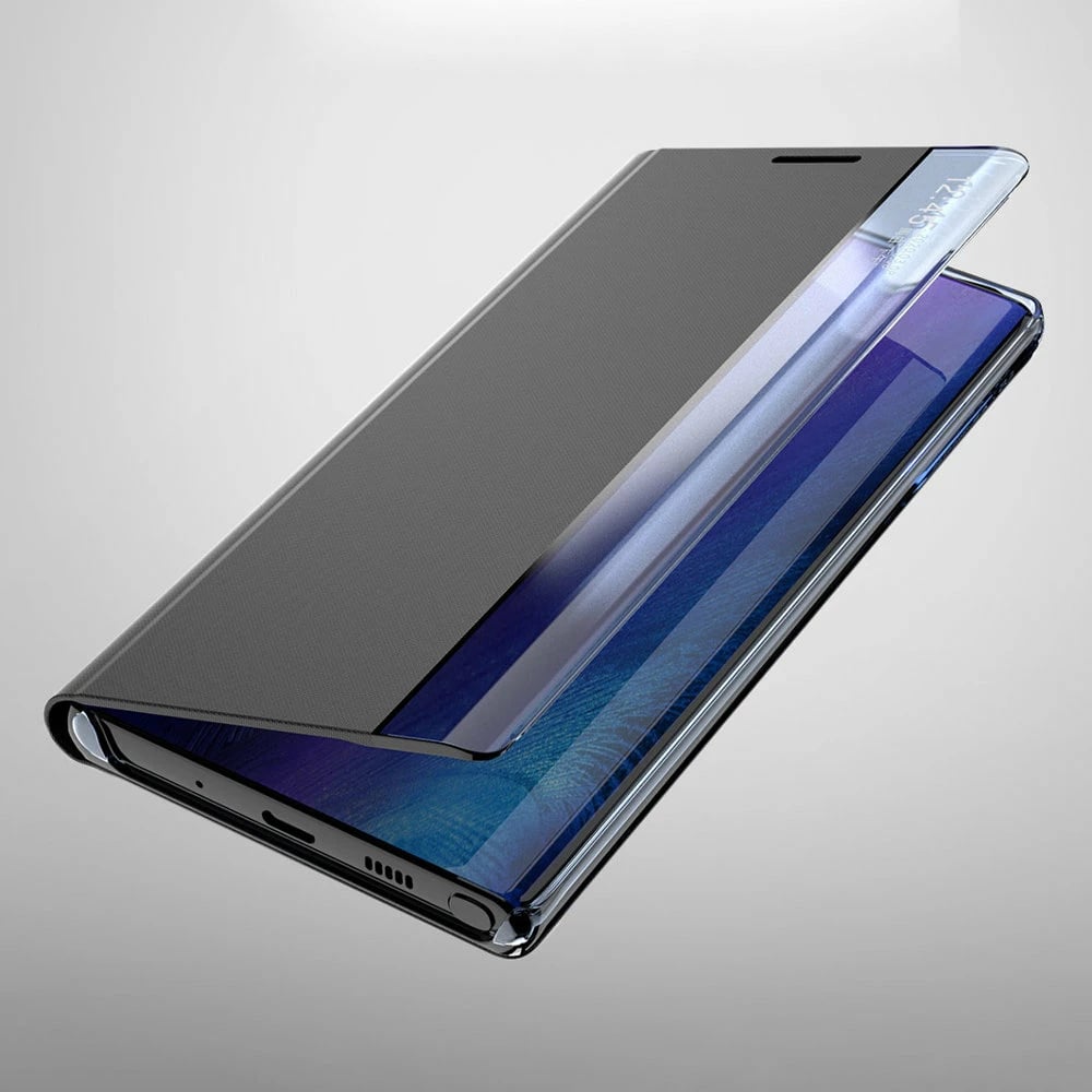 Mbështjellës Hurtel për Samsung Galaxy A03s, me kapak dhe qëndresë, i zi