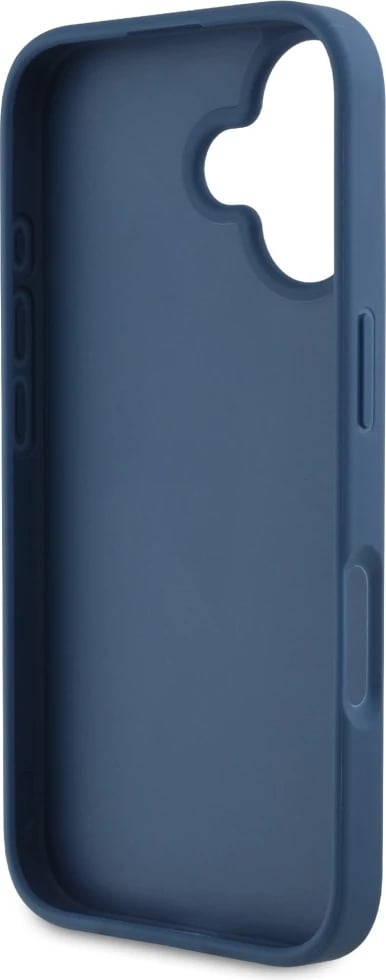 Mbështjellës Guess Grained Roses Big 4G logo për iPhone 16, Blu Mbështjellës Guess Grained Roses Big 4G logo për iPhone 16, Blu