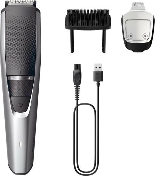 Trimmer për mjekër Philips Series 3000 BT3239/15, i zi/argjendtë