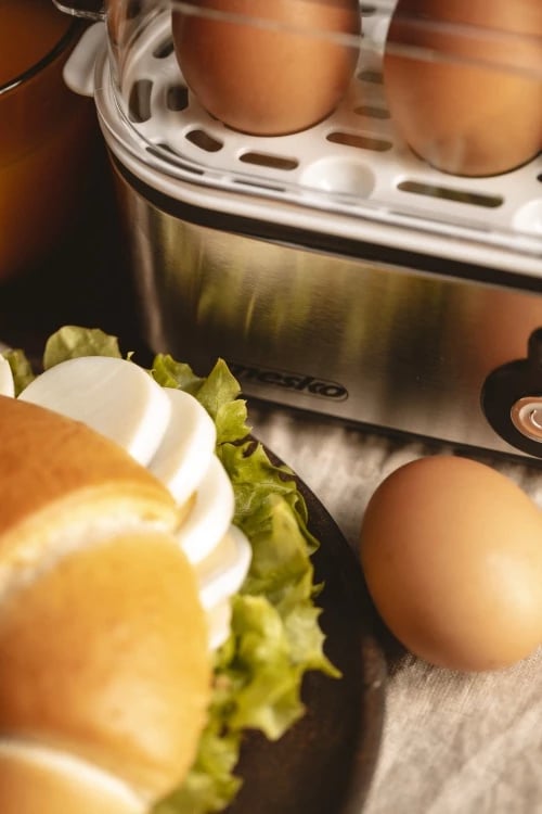 Zierëse vezësh, Mesko, MS 4485, 1-3 vezë, nivele zierjeje soft/medium/hard, 210W (350W max), mbyllje automatike, metal, argjend