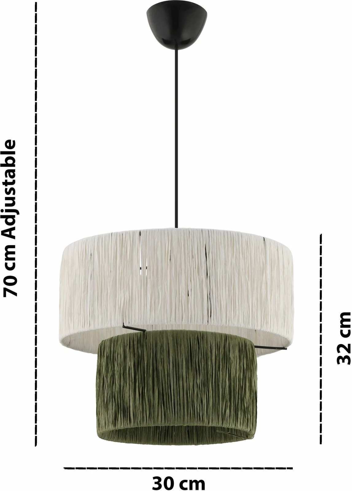 Llambë tavani Opviq Kat, e gjelbër, e bardhë