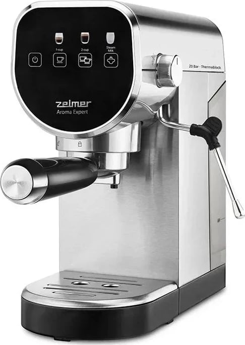 Aparat kafeje Zelmer Aroma Expert ZCM7300, presion piston, 900ml, argjendtë