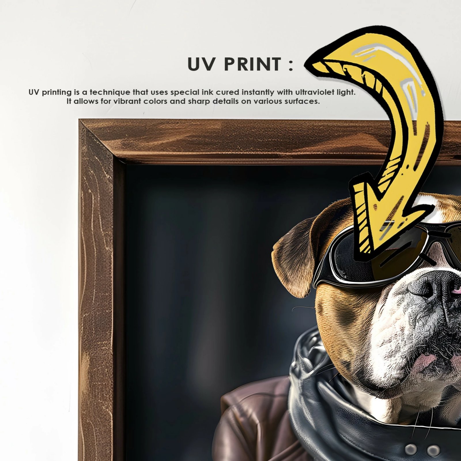 Pikturë dekorative me kornizë, MDF, Wallity, GE052-L