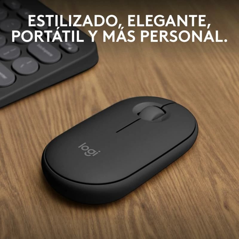 Maus Logitech Pebble Mouse 2 M350s (910-007015), Bluetooth wireless, Easy-Switch 3 pajisje, Silent Touch, Degree