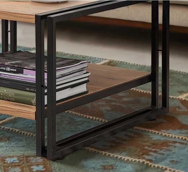 Set mobiljesh për dhomë dite, Skye Decor, COSMO-TKM.1, ngjyrë pishë Atlantike dhe e zezë