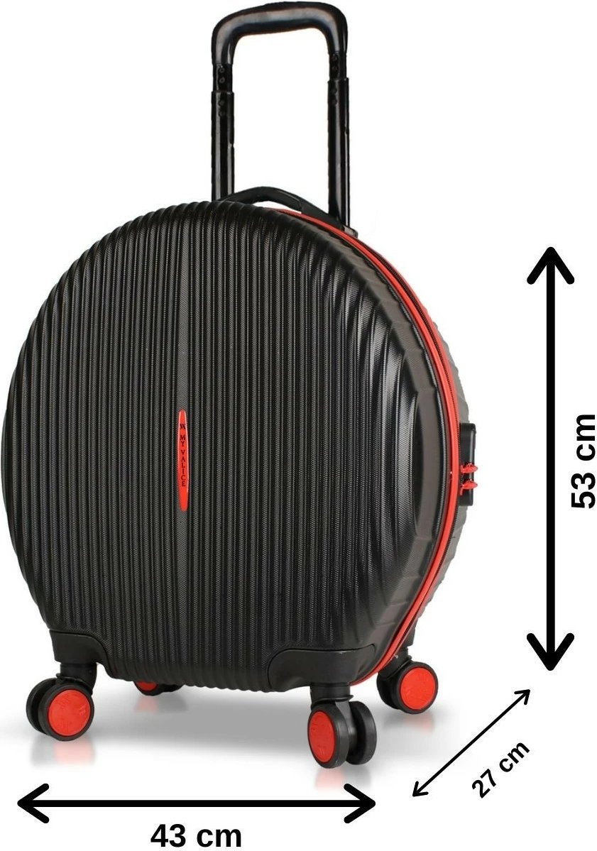 Valixhe udhëtimi Zoozie Bags, e zezë, 2347