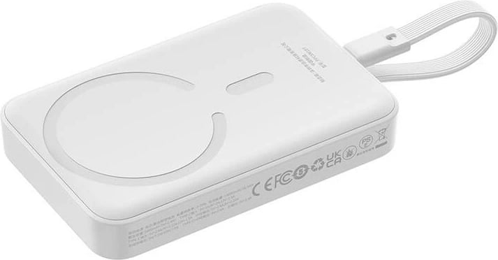 Powerbank Baseus Magnetic Mini 10000mAh, 30W, MagSafe, e bardhë