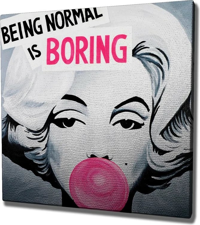 Pikturë dekorative në kanavacë, shumëngjyrëshe, Wallity KNV4404_100100, 100x100cm