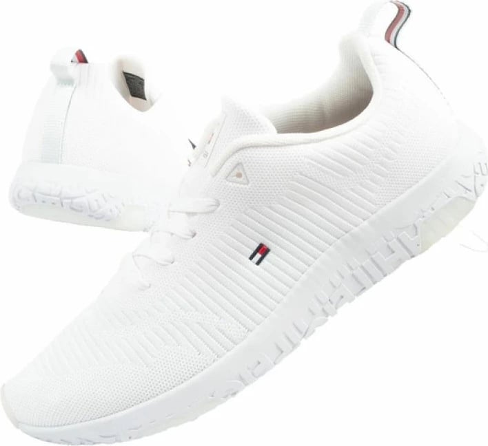 Këpucë për meshkuj Tommy Hilfiger, të bardha