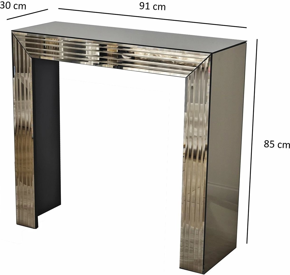 Komodë bronzi me pasqyrë, Skye Decor, 1B