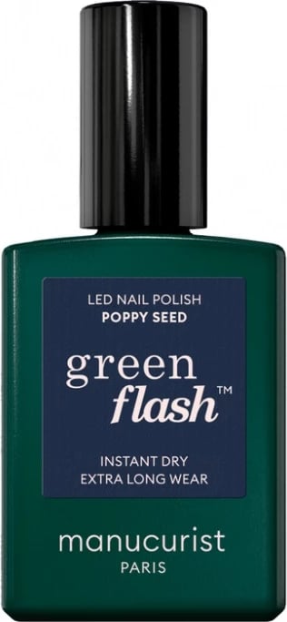Llak për thonj për femra Manucurist Green Flash Poppy Seed 15ml