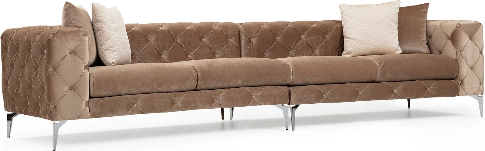 Kauç katër vendesh Atelier del Sofa, Como, krem i errët