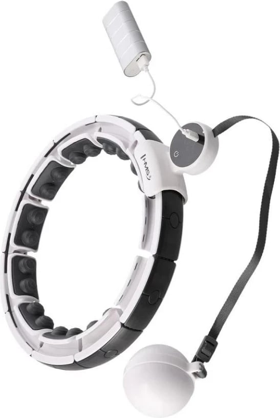 Hula hop HMS HHM16 me magnet dhe peshë, bardhë + kundër