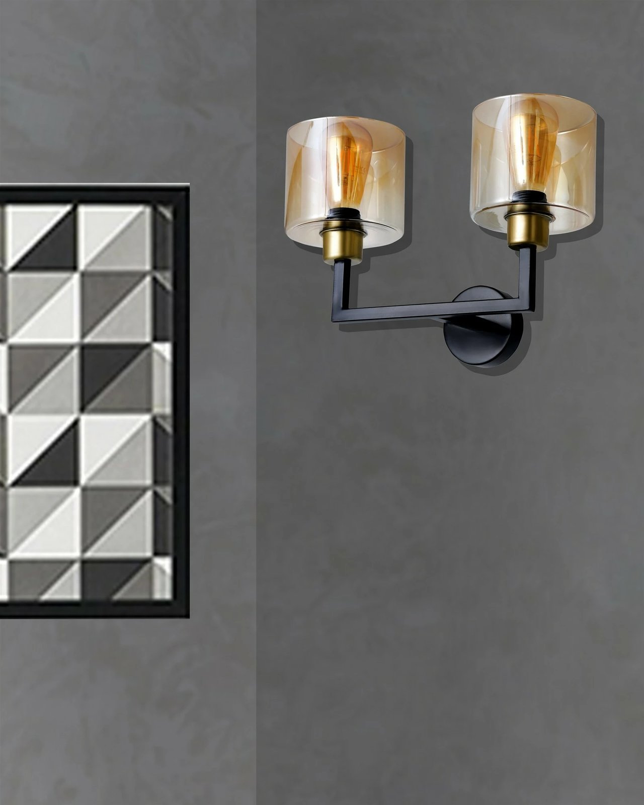 Llambë muri Opviq Napoli 2 drita, ngjyrë vintage