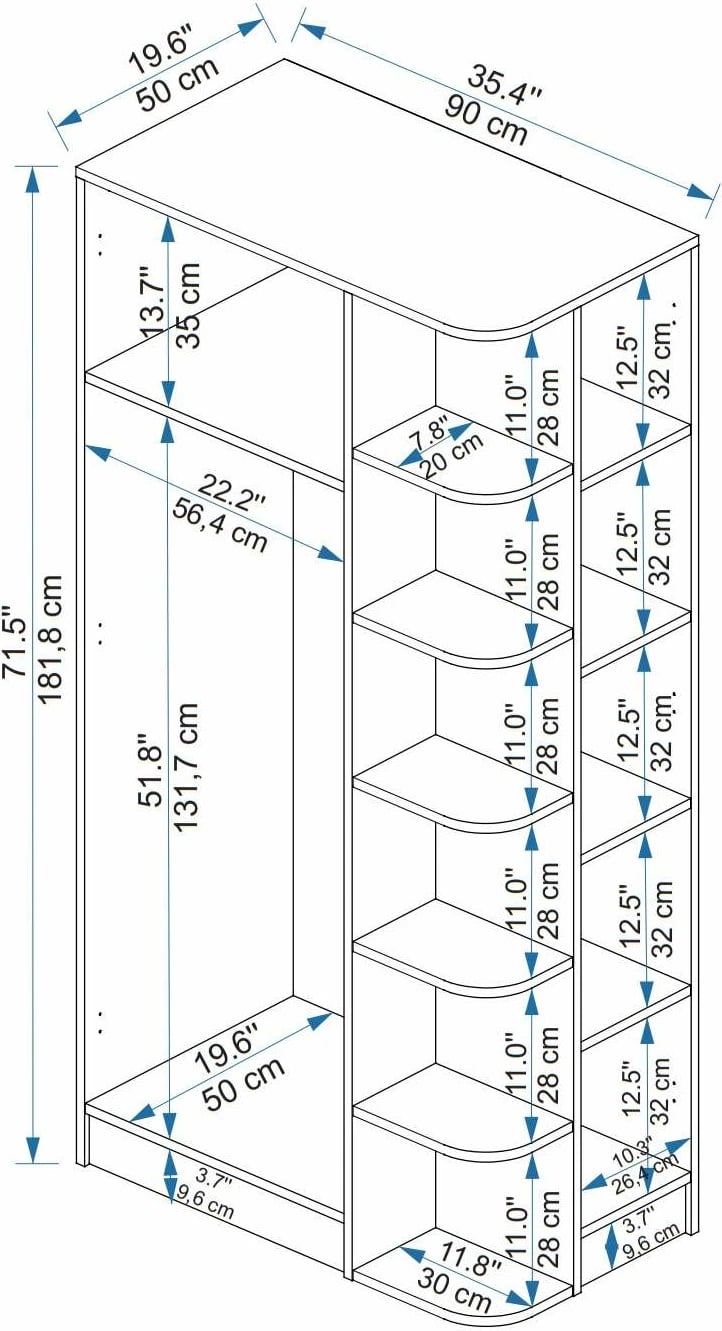 Dollap Hanah Home, Luses, i bardhë