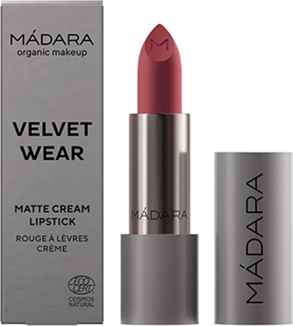 Buzëkuq unisex MÁDARA Velvet Wear Matte Cream 501 Flattery, 1 copë