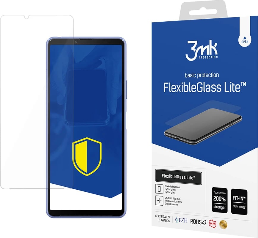 Xham hibrid mbrojtës për ekran, 3mk Protection FlexibleGlass Lite, për Sony Xperia 1 III 5G