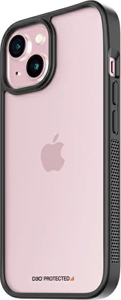 Mbështjellës PanzerGlass ClearCase për iPhone 15, Transparent & Zi