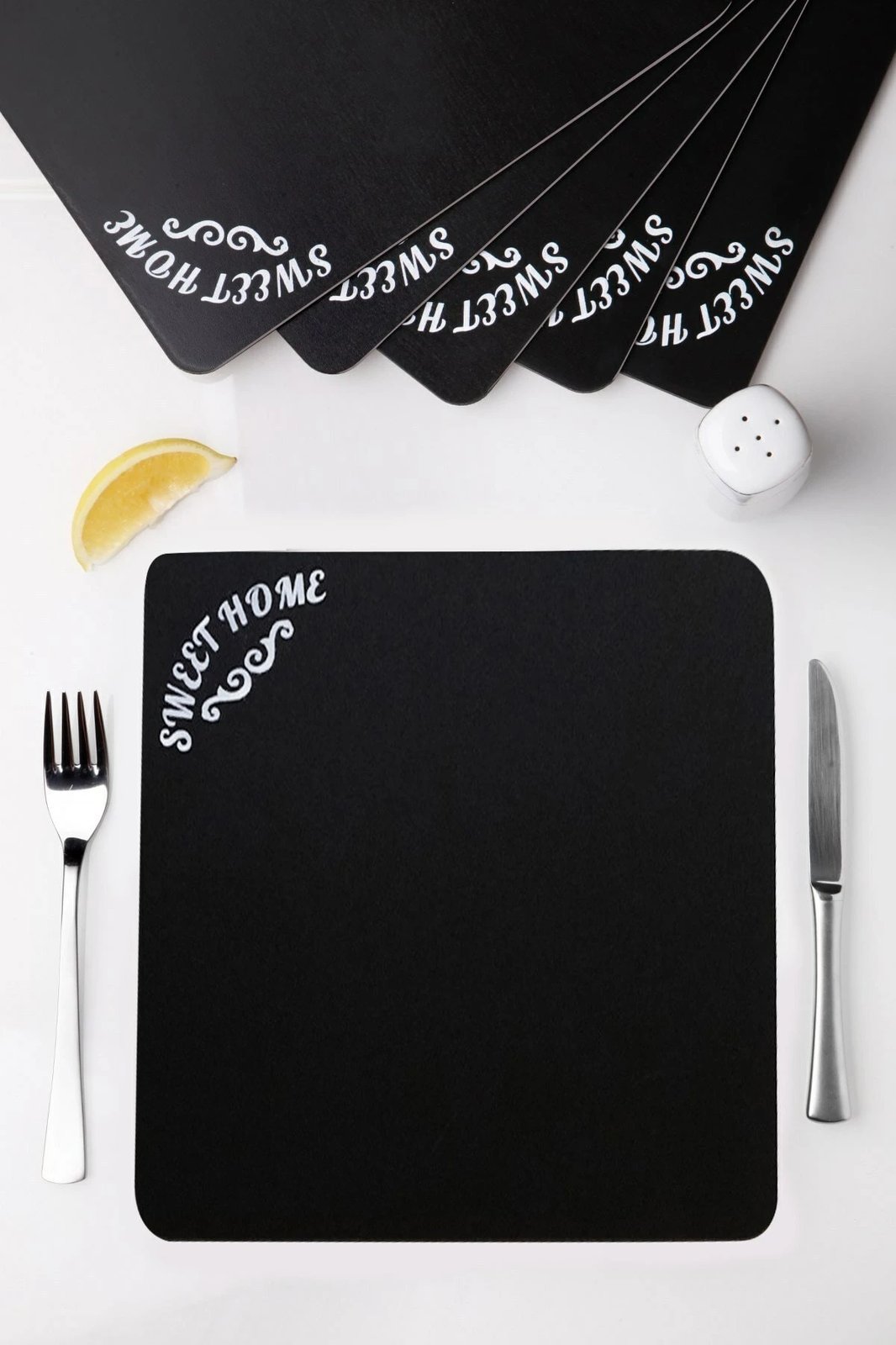 Set nënshtruesish tavoline prej druri, 6 copë, Hermia, PLT0193