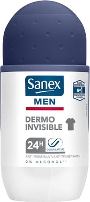 Deodorant roll-on për meshkuj Sanex Dermo Invisible 50ml