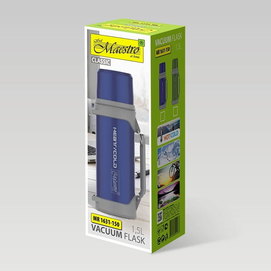 Termos Maestro MR-1631-150, 1.5 L, Blu/Gri