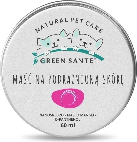Vaj natyral për lëkurë të irrituar JM Sante Green Sante, për qen dhe mace, 60 ml
