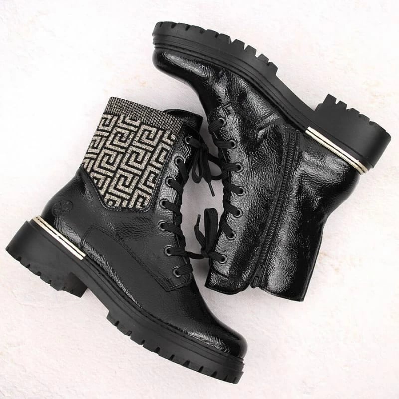 Çizme për femra Rieker, të zeza