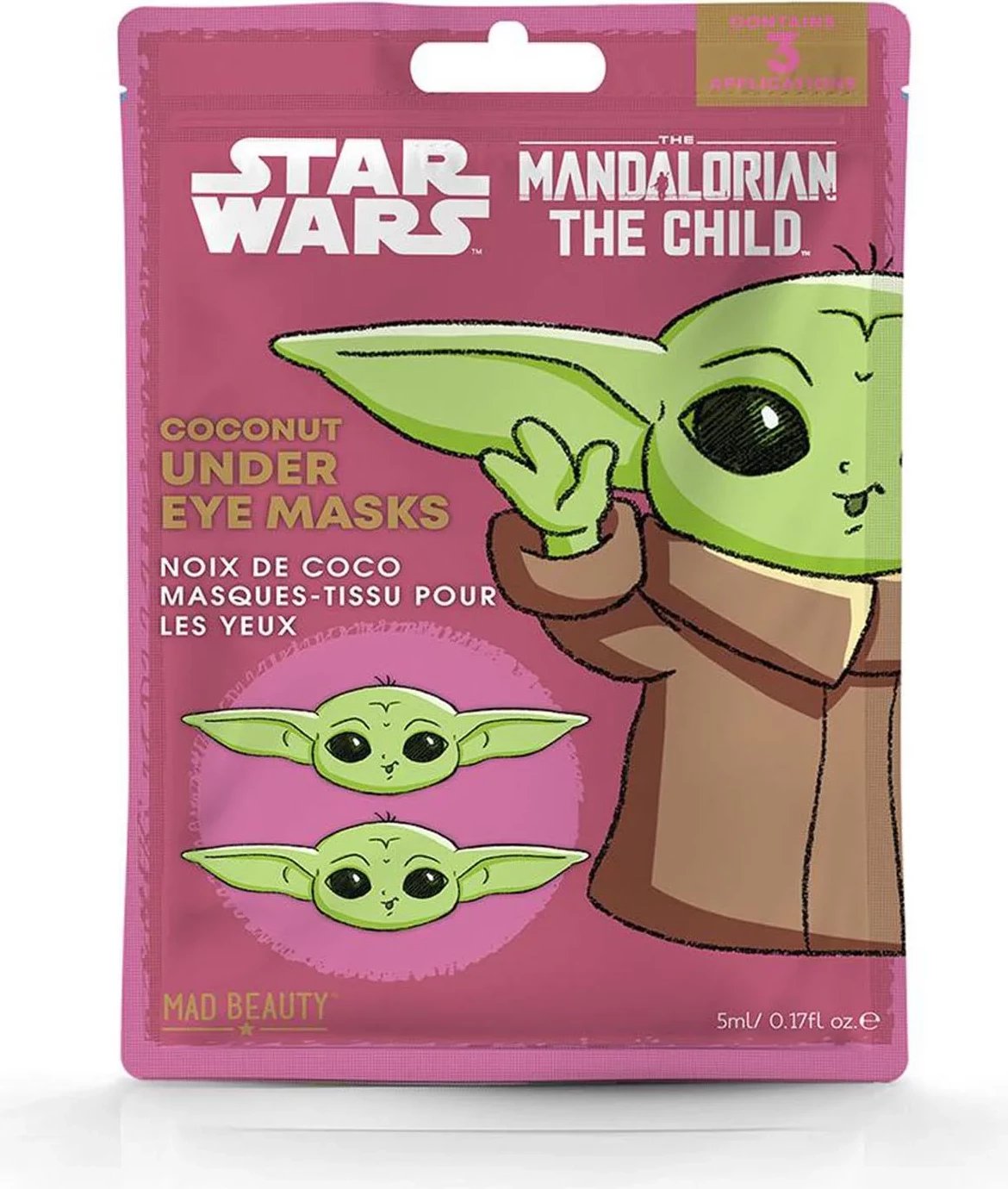 Maskë për sy Disney The Mandalorian The Child unisex kokos 1 copë