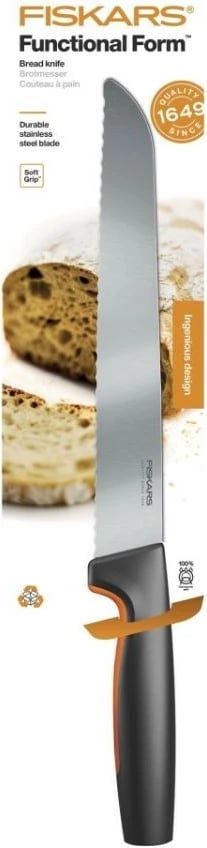 Thikë buke Fiskars Functional Form 1057538, 21 cm, Inox, e zezë/portokalli