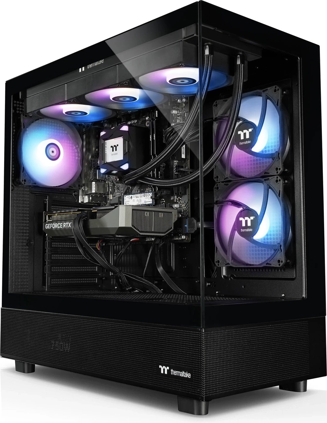 Kompjuter Thermaltake OMG V270a, Ryzen 5 7600X, 32GB RAM, 1TB SSD, RTX 5060 Ti 16GB, Windows 11 Pro, e zezë