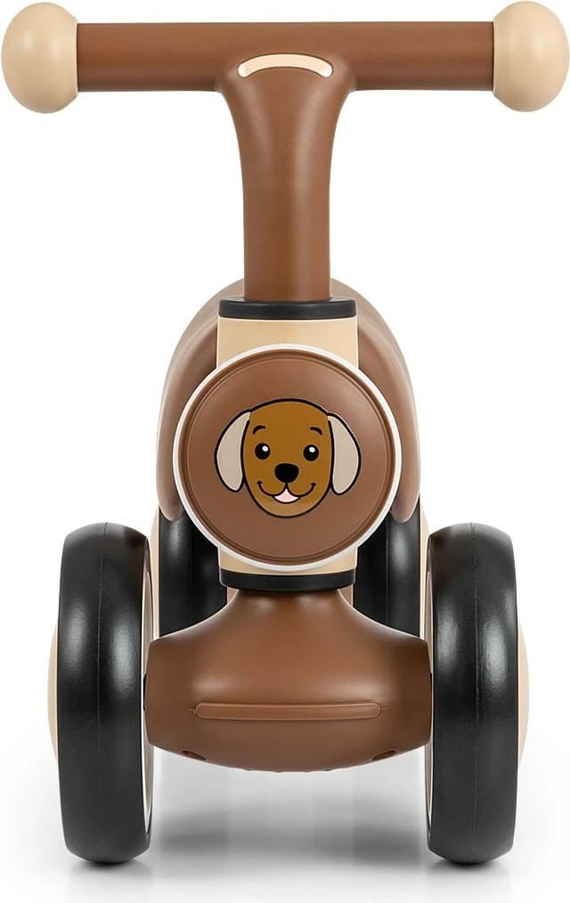 Ride-on për fëmijë, Milly Mally York 6480, 4 rrota, LED dhe tinguj, 12–36 muaj, ngarkesa 25 kg, bejzh (puppy)