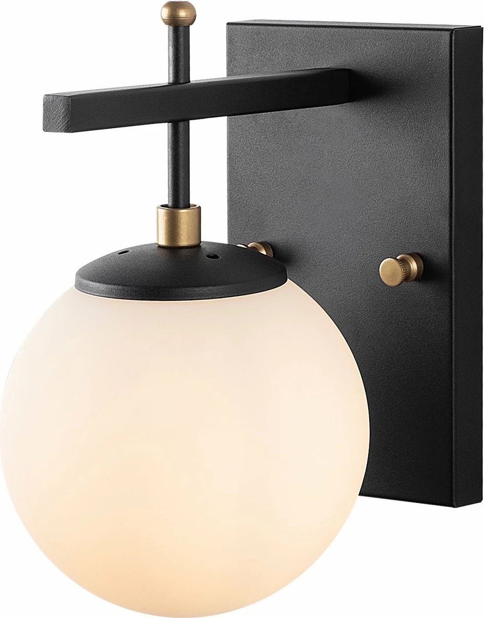 Llambë muri Opviq, Zahar - 13113, ngjyrë e zezë, antike, e bardhë