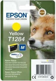 Kartrixh boje, Epson, T1284 (C13T12844012), DURABrite Ultra, 3.5 ml, verdhë