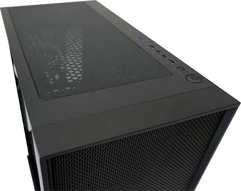 Kasë LC-Power Black_Wanderer_X Midi Tower, ATX/EATX/micro ATX/Mini-ITX, xham i temperuar, RGB, e zezë