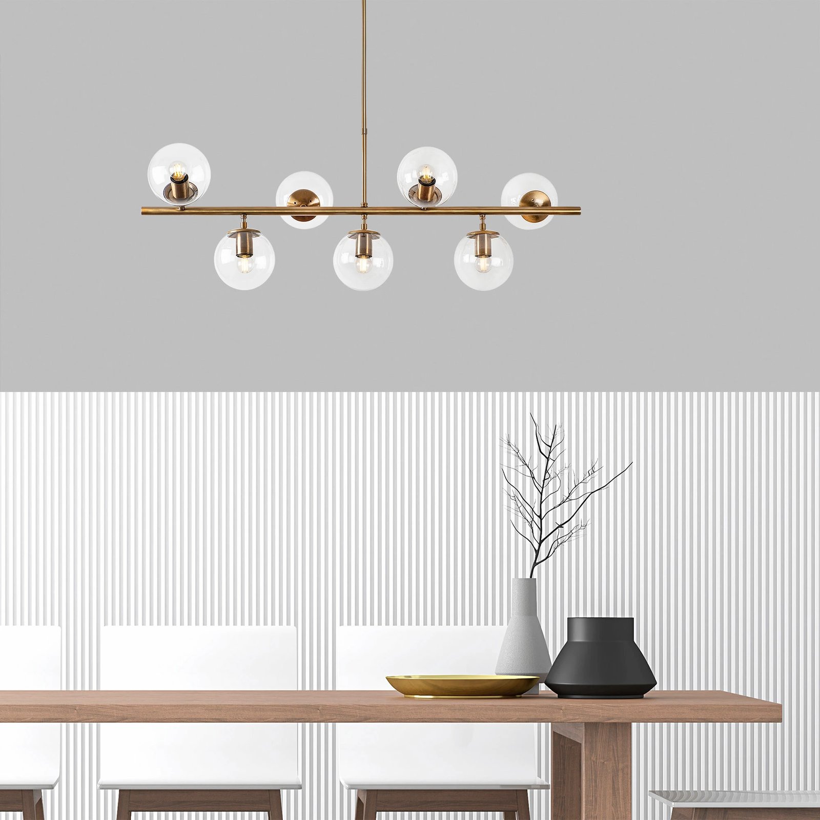 Llambadar Opviq, Fazli - 10540, ngjyra vintage, lartësi e rregullueshme, 113x40x46-85cm