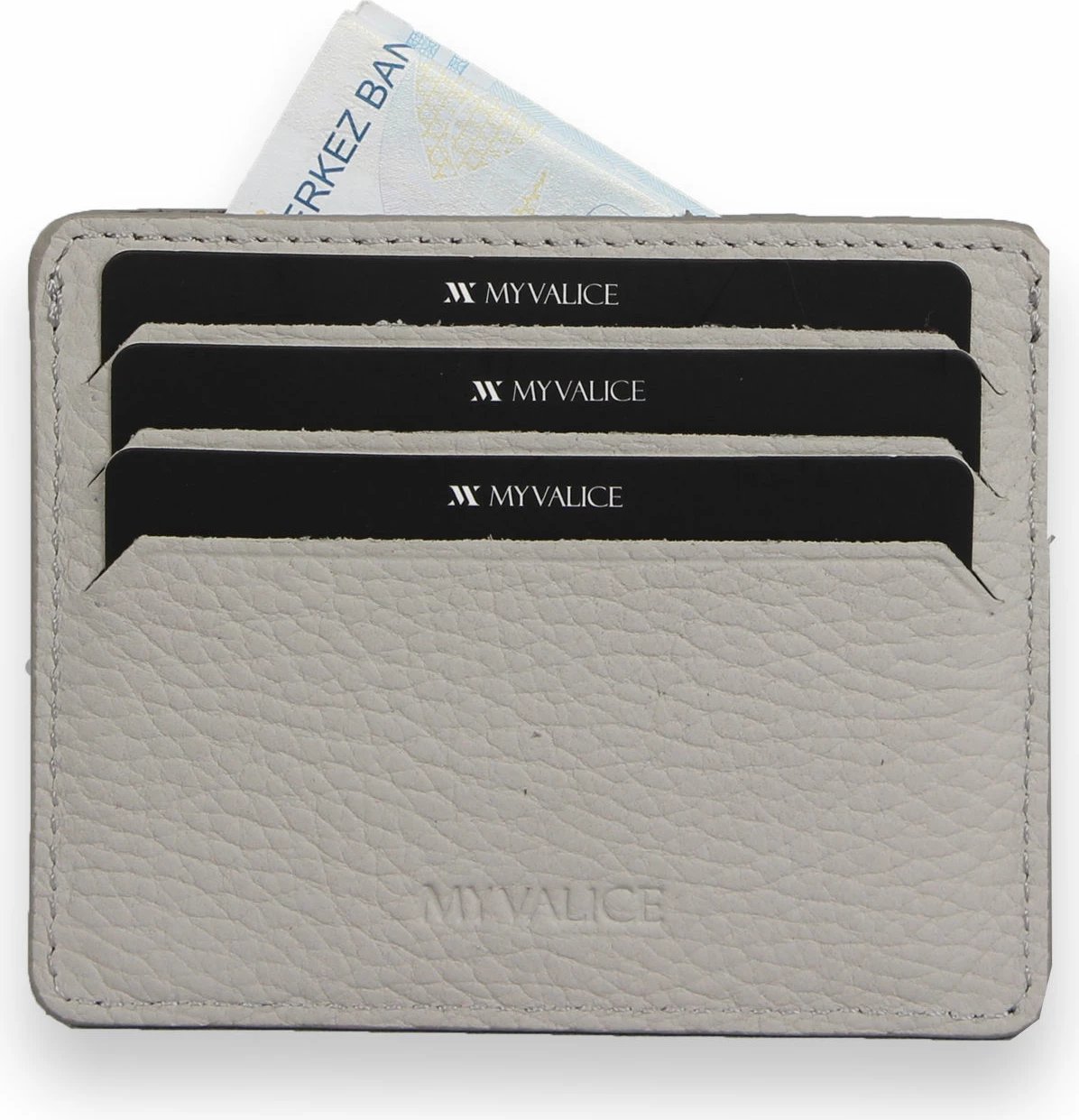 Portofol prej lëkure, ngjyrë gri, Zoozie Bags, 4311