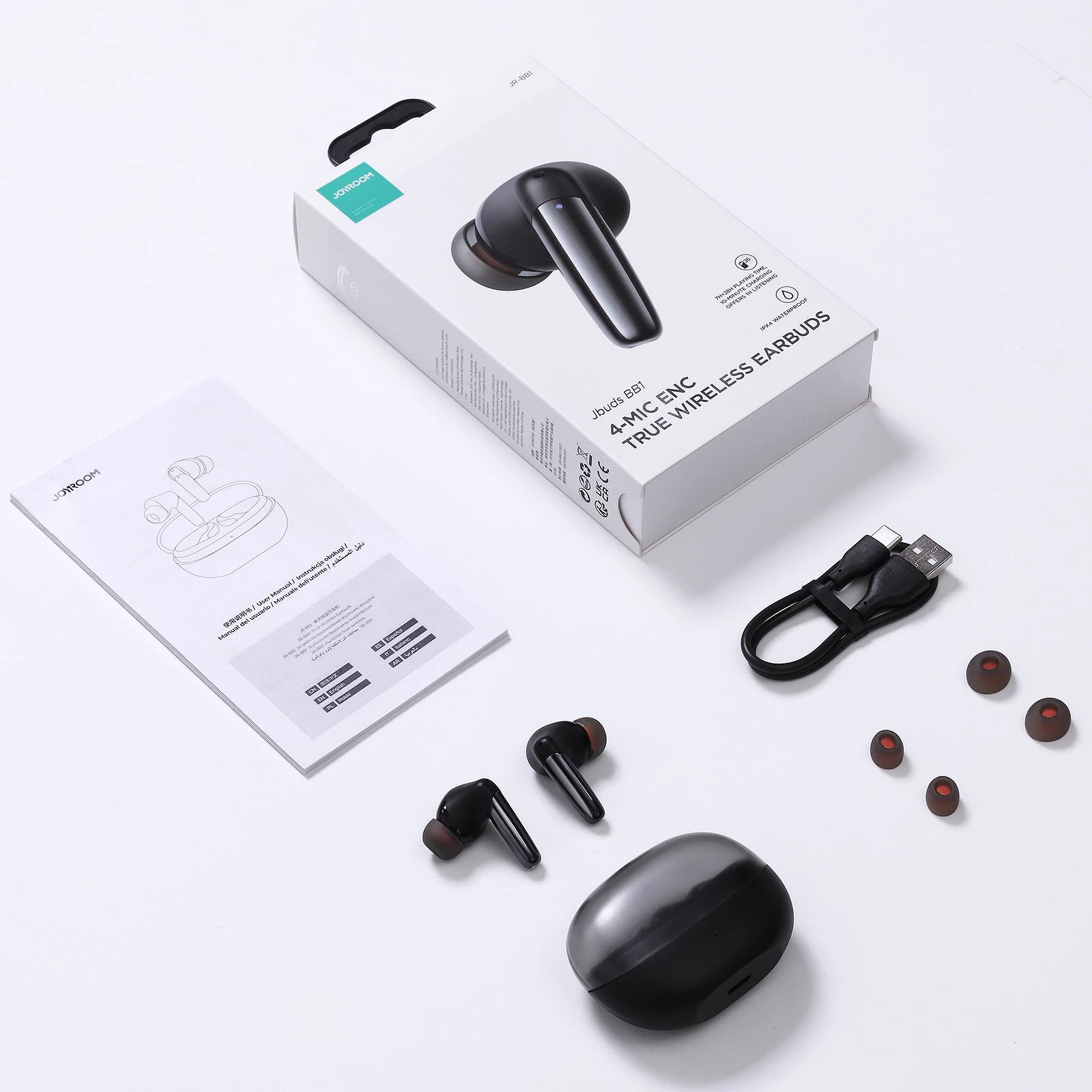 Kufje wireless Joyroom Jbuds Series JR-BB1 TWS, Bluetooth 5.3, USB-C, e zeze