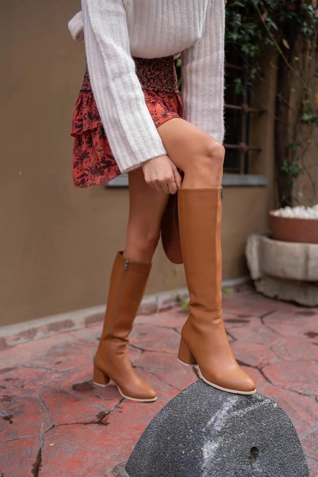 Çizme për femra Jumeon, ngjyrë tan, MK1350121KR20-001