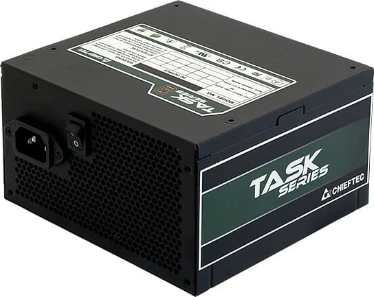 PSU Chieftec Task TPS-500S, 500 W, 80 PLUS Bronze, e zezë