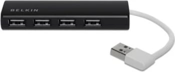 Hub USB Belkin F4U042BT, 480 Mbit/s, 4 porta, Ngjyrë e zezë
