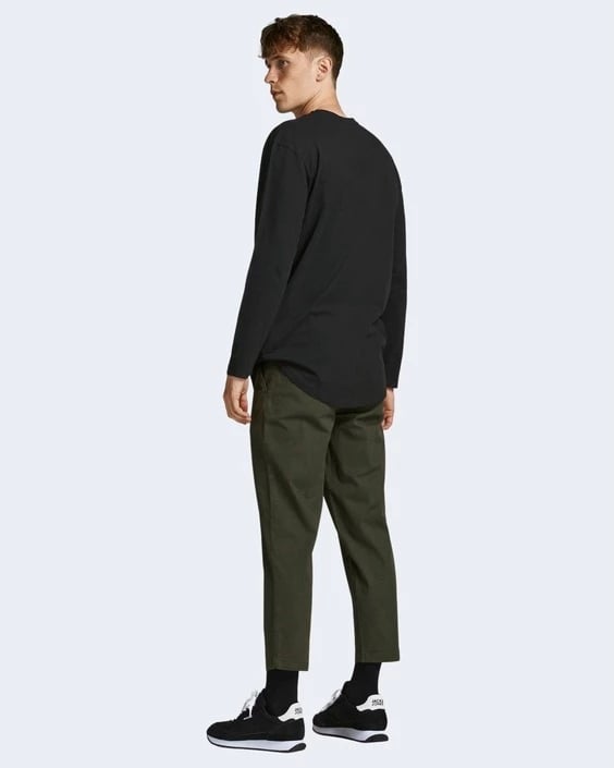 Maicë me mëngë të gjata Jack & Jones për meshkuj, e zezë