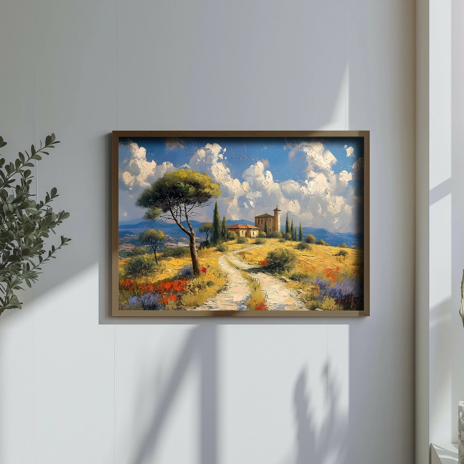 Pikturë dekorative me kornizë MDF, Wallity, GE065-L, shumëngjyrëshe