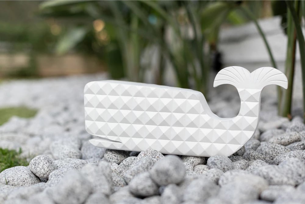 Dekor peshk PISTRIS, polirezine, i bardhë, 40x11x18 cm Dekor peshk PISTRIS, polirezine, i bardhë, 40x11x18 cm