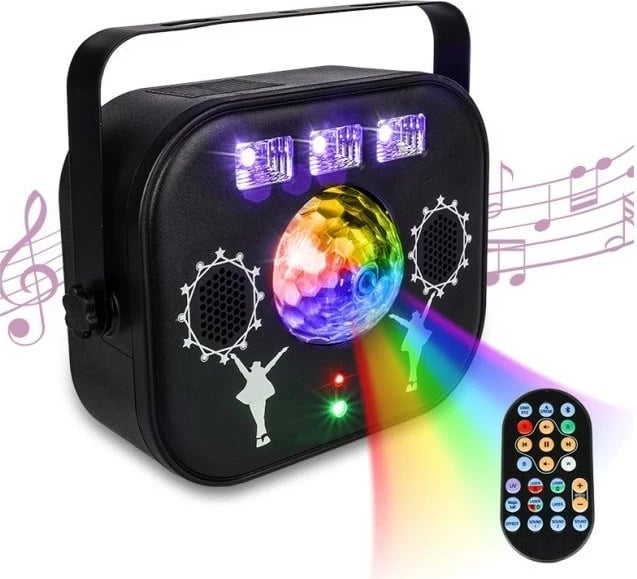 Efekt LED me shumë funksione LIGHT4ME MULTIBOX, glob disko me laser