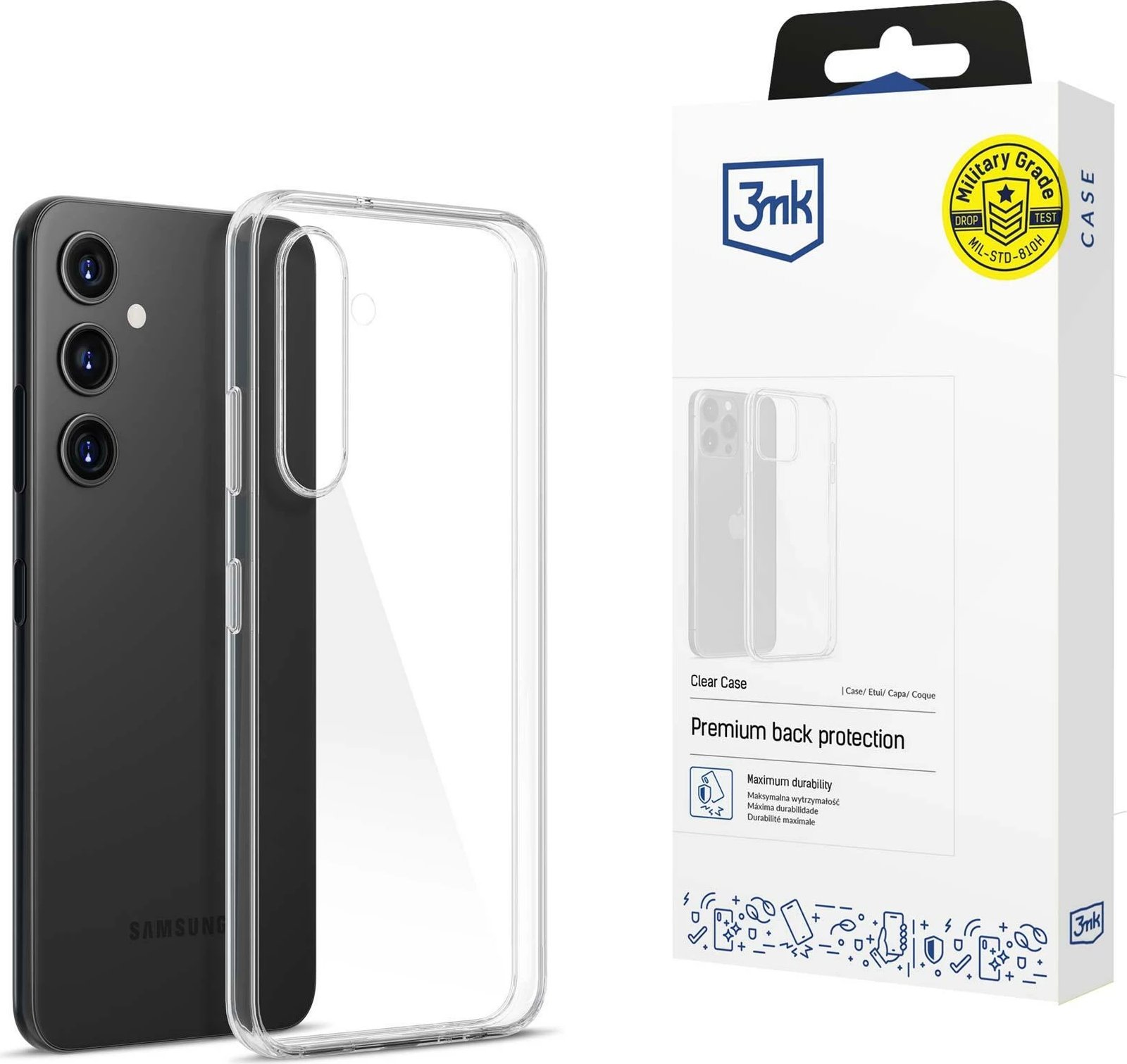 Mbështjellës 3mk Clear Case për Samsung Galaxy A15 5G, Transparent