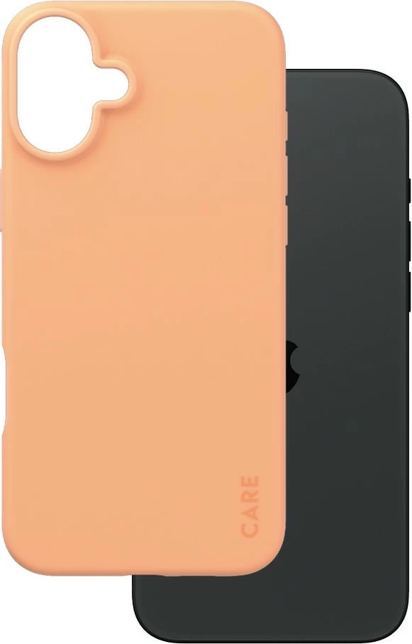 Mbështjellës PanzerGlass CARE Case Fashion Peachy për iPhone 16 Plus, silikon, rozë