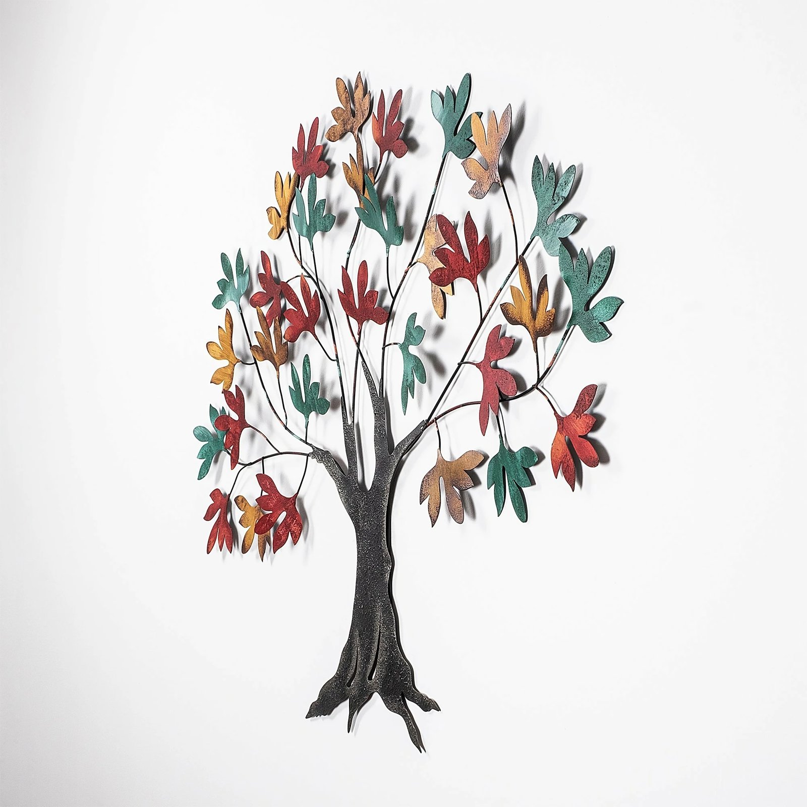 Aksesor dekorativ metalik për mur, Wallity Yggdrasil, shumëngjyrësh